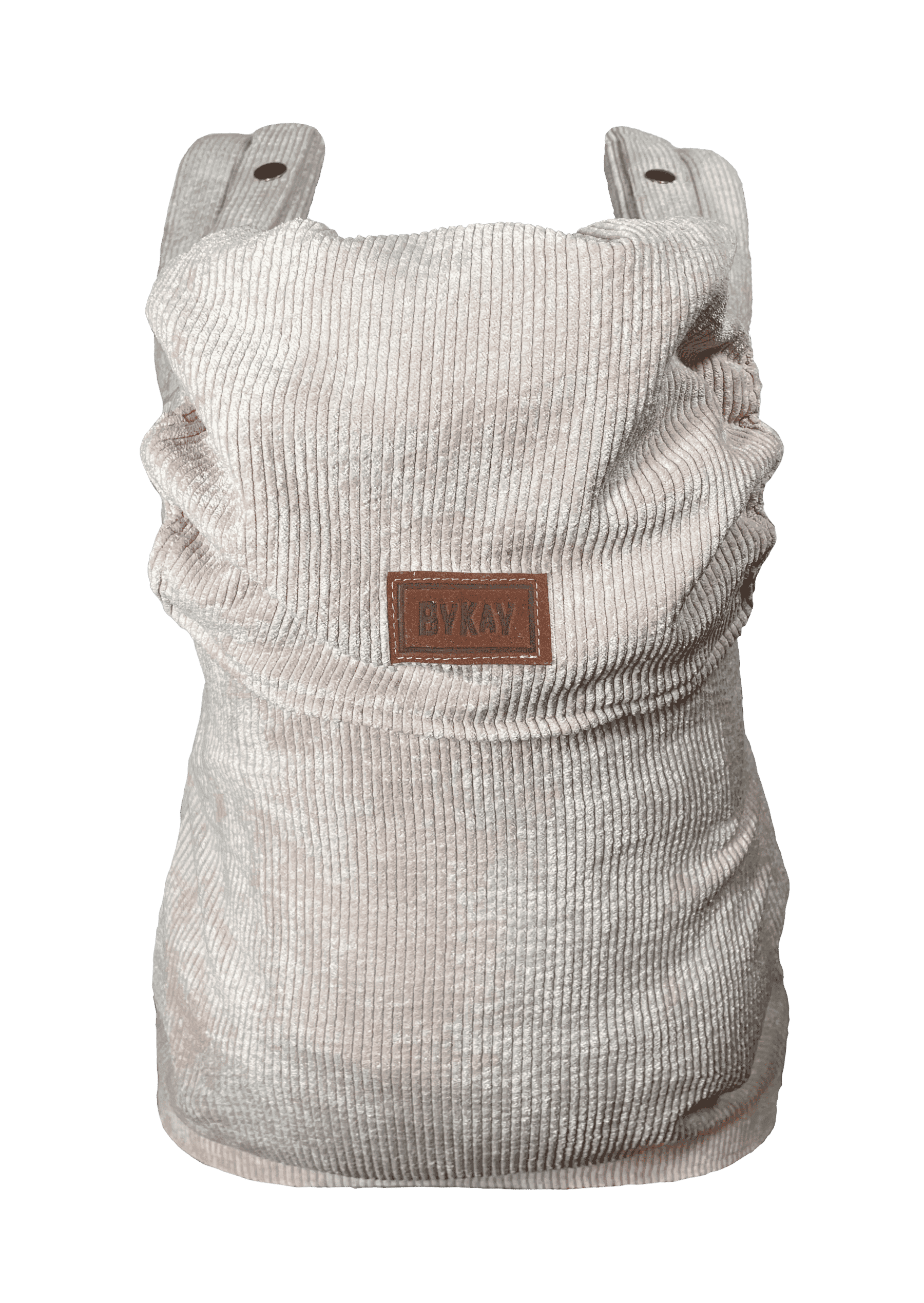 Beige draagzak ByKay Click Classic Ribbed Velvet Almond Sand